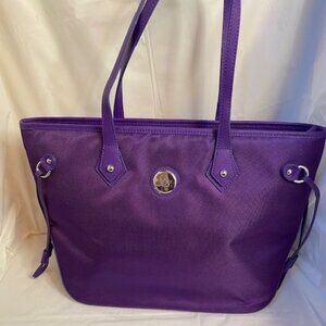 Joy Mangano TuftTech Large Travel Tote/laptop Bag w/RFID Protection Purple